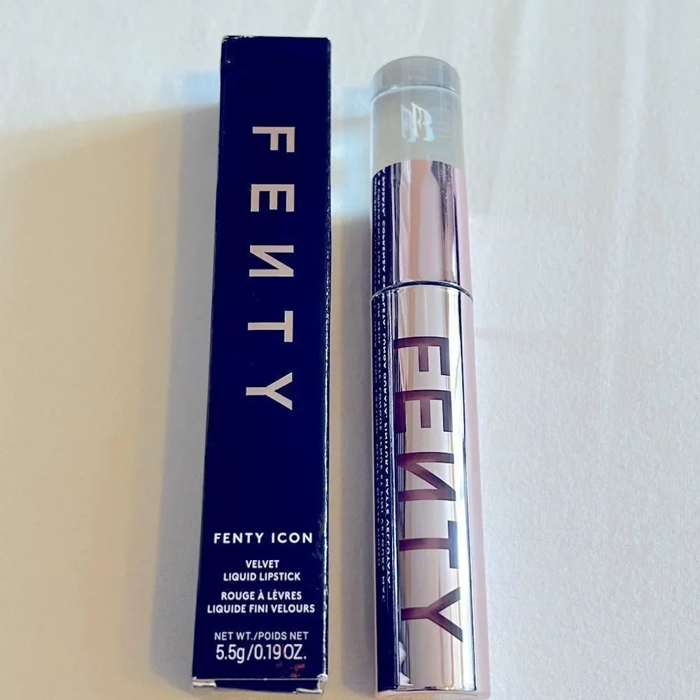 🌻 Fenty Noodz & Dudez - soft peach nude Icon Velvet Liquid Lipstick New FullSz